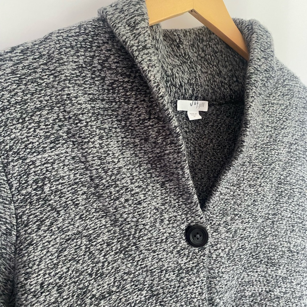 J.Jill Solid Herringbone Button Front Pockets Woo… - image 2